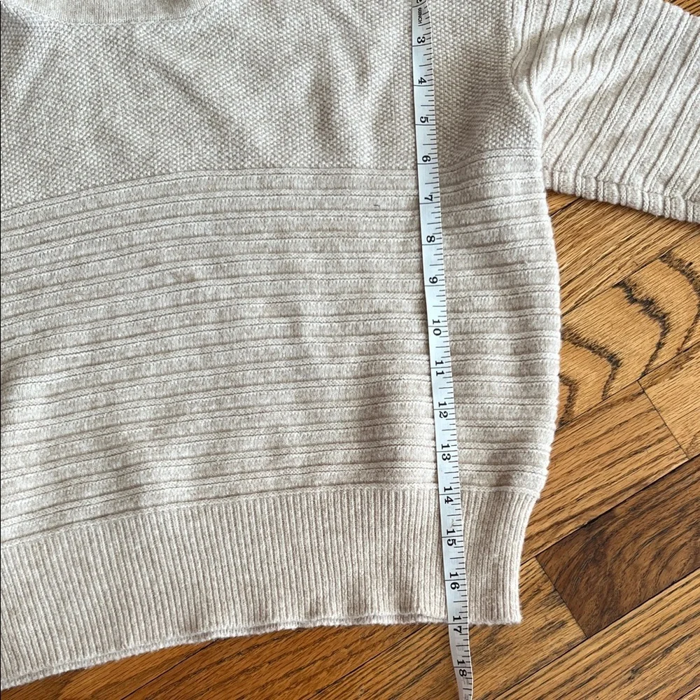 Cozy Cream Turtleneck Ribbed Knit Sweater